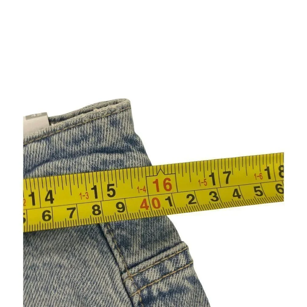 Zara Womens Mom Fit Jeans EU 42 US 10 Washed Effect slim leg Denim 8197/231 NWT